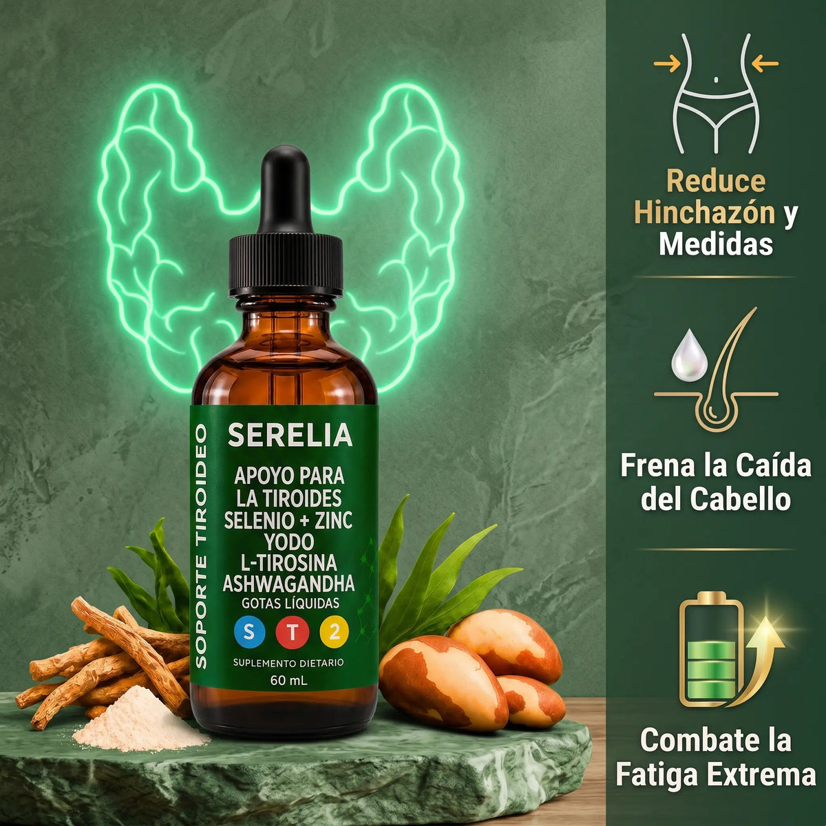 Serelia™ Equilibrio Tiroideo | Optimiza tu metabolismo dónde realmente falla: en tu Hìgado🫀🌿