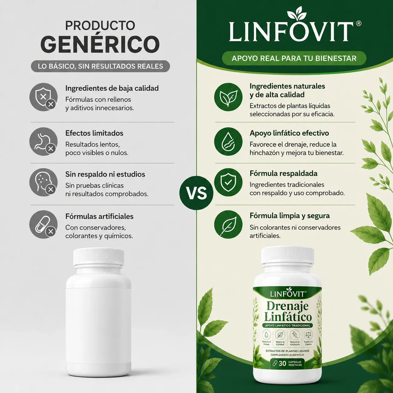 LinfoVit™ | Soporte metabólico Contra Líquidos Retenidos🌿