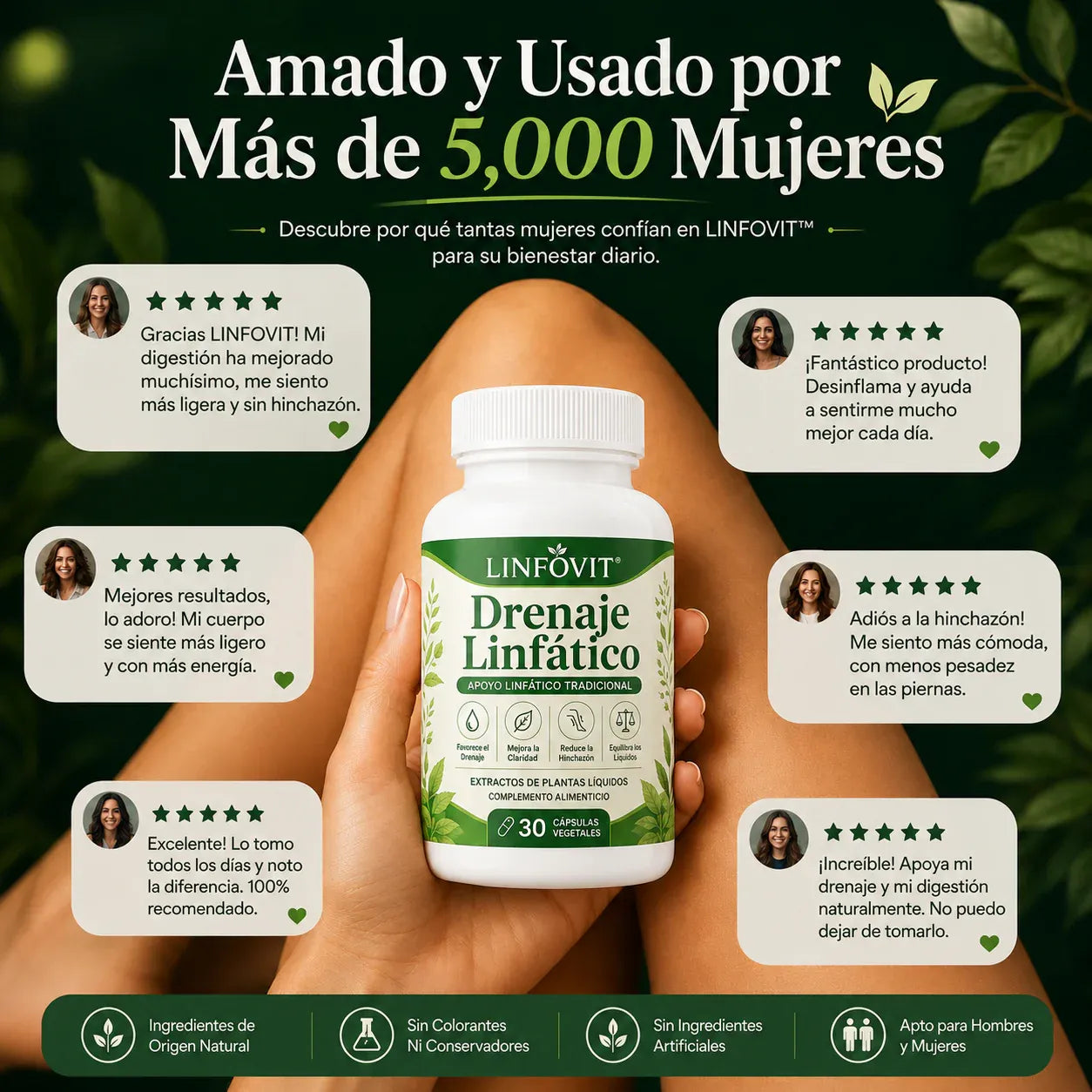 LinfoVit™ | Soporte metabólico Contra Líquidos Retenidos🌿