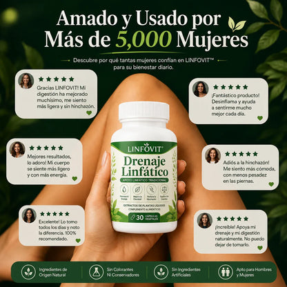 LinfoVit™ | Soporte metabólico Contra Líquidos Retenidos🌿